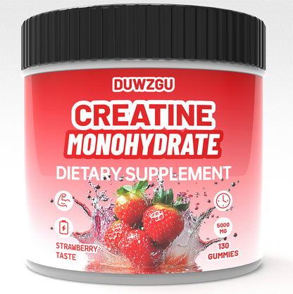 Blueberry-flavored Creatine Jelly supplement by HLP Medical Supplies, showing a single blue packet of dietary supplement.