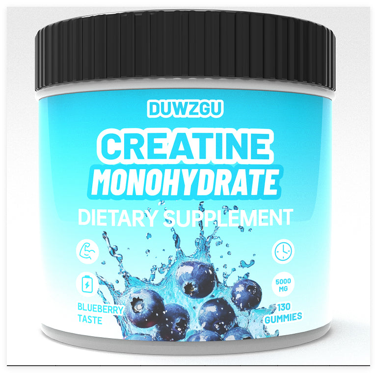 Blueberry-flavored Creatine Jelly supplement by HLP Medical Supplies, showing the single blueberry-flavored jelly packet.
