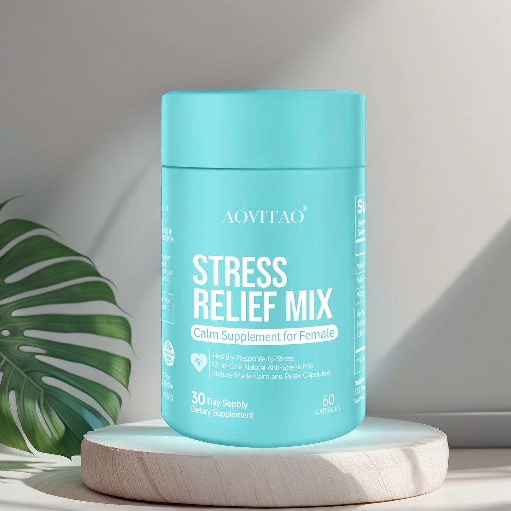 HLP Medical Supplies Ashwagandha supplement for women with L-Theanine and magnesium for stress relief, focus, and relaxation support.