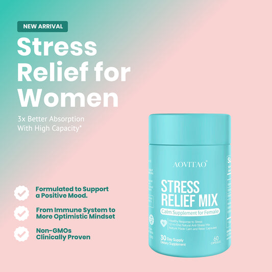 HLP Medical Supplies Ashwagandha supplement for women with L-Theanine and magnesium for stress relief, focus, and relaxation.
