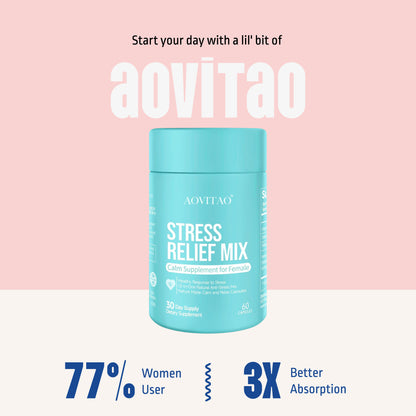 HLP Medical Supplements: Ashwagandha for Women with L-Theanine and Magnesium for stress relief, focus, and relaxation support.