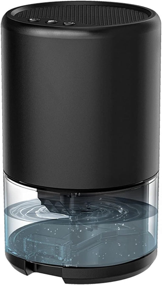 Hlpmedical small black portable air dehumidifier with water tank, smart sleep mode, and ultra-quiet operation.