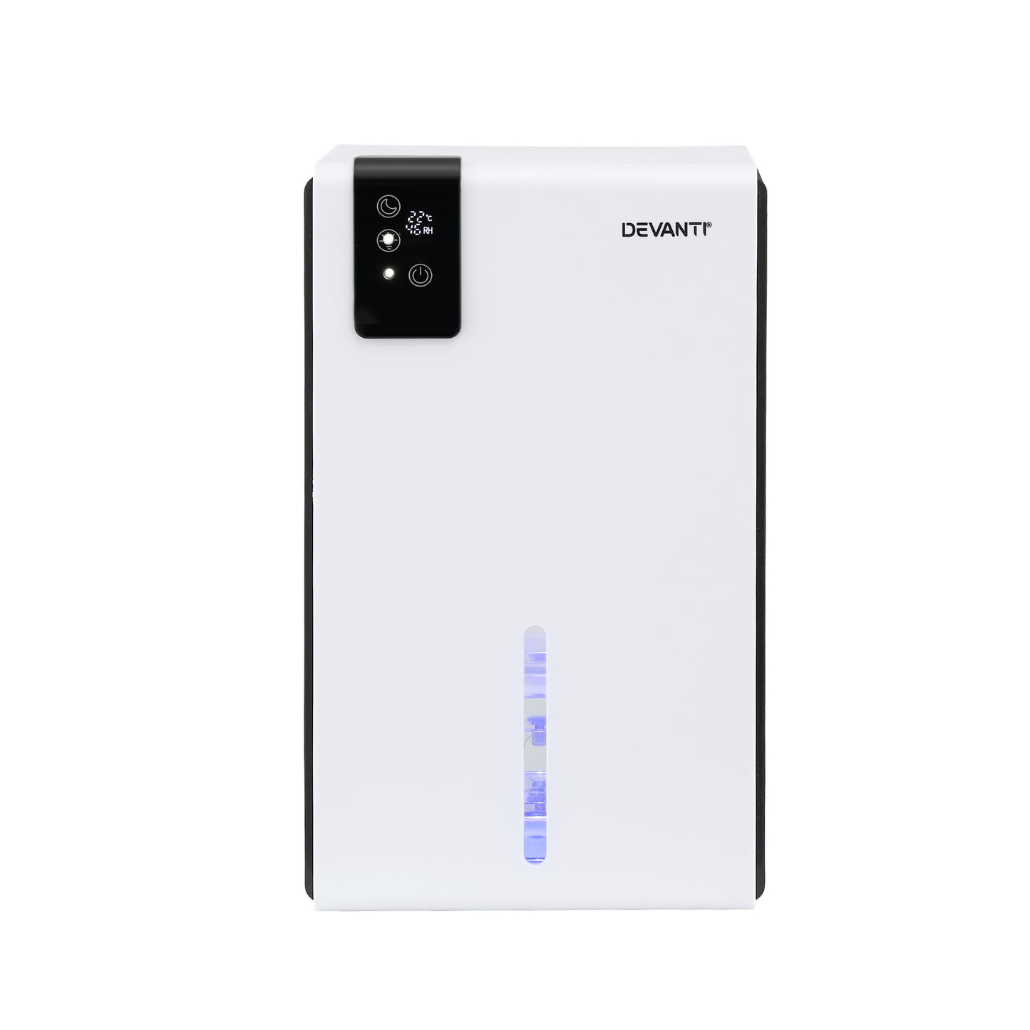 DEVANTI 2000ml portable dehumidifier for home and bedroom, quiet moisture absorber with remote from Hlpmedical.