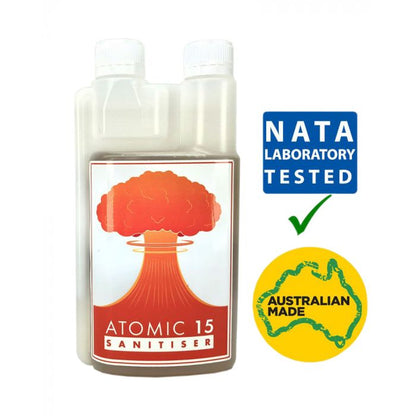 Atomic 15 foaming sanitiser by Hlpmedical, no-rinse disinfectant for commercial distilling and brewing environments.
