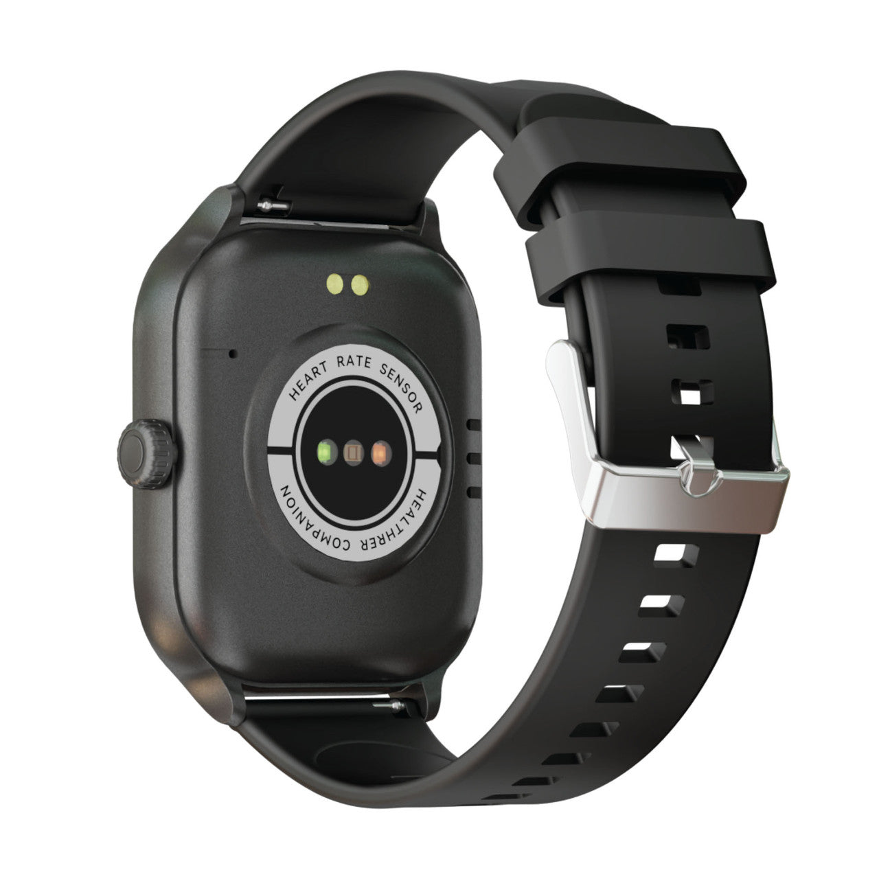 Hlpmedical V-Fitness smartwatch with 2-inch touch screen in black, men's fashion watch with digital display and sleek design.