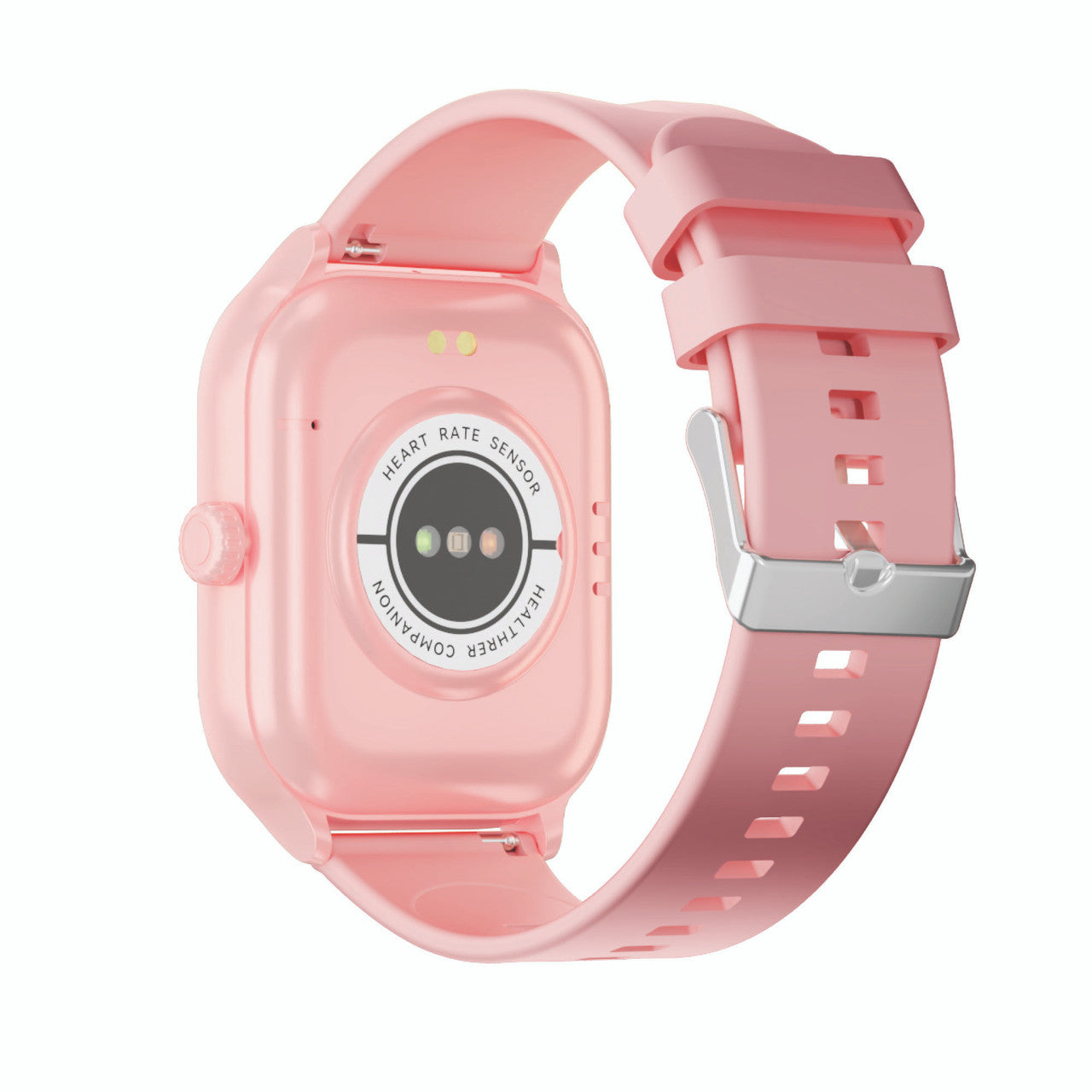 Hlpmedical V-Fitness Smart Watch with 2-inch touch screen in pink, stylish men's watch with digital display and fitness tracking features.