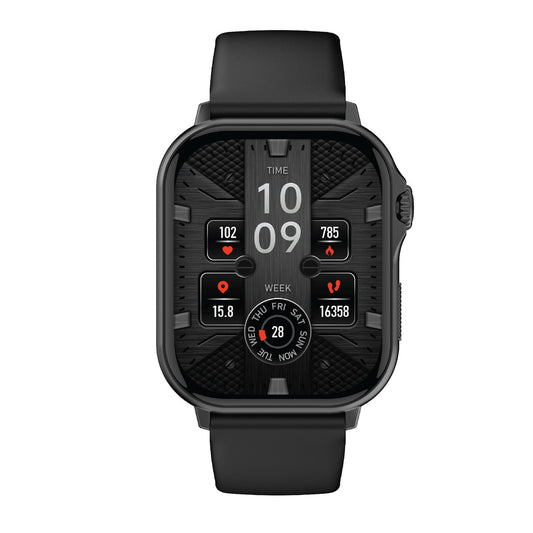 Hlpmedical V-Fitness Smart Watch with GPS, 2.1-inch black display, men's fashion wristwatch, modern and sleek design