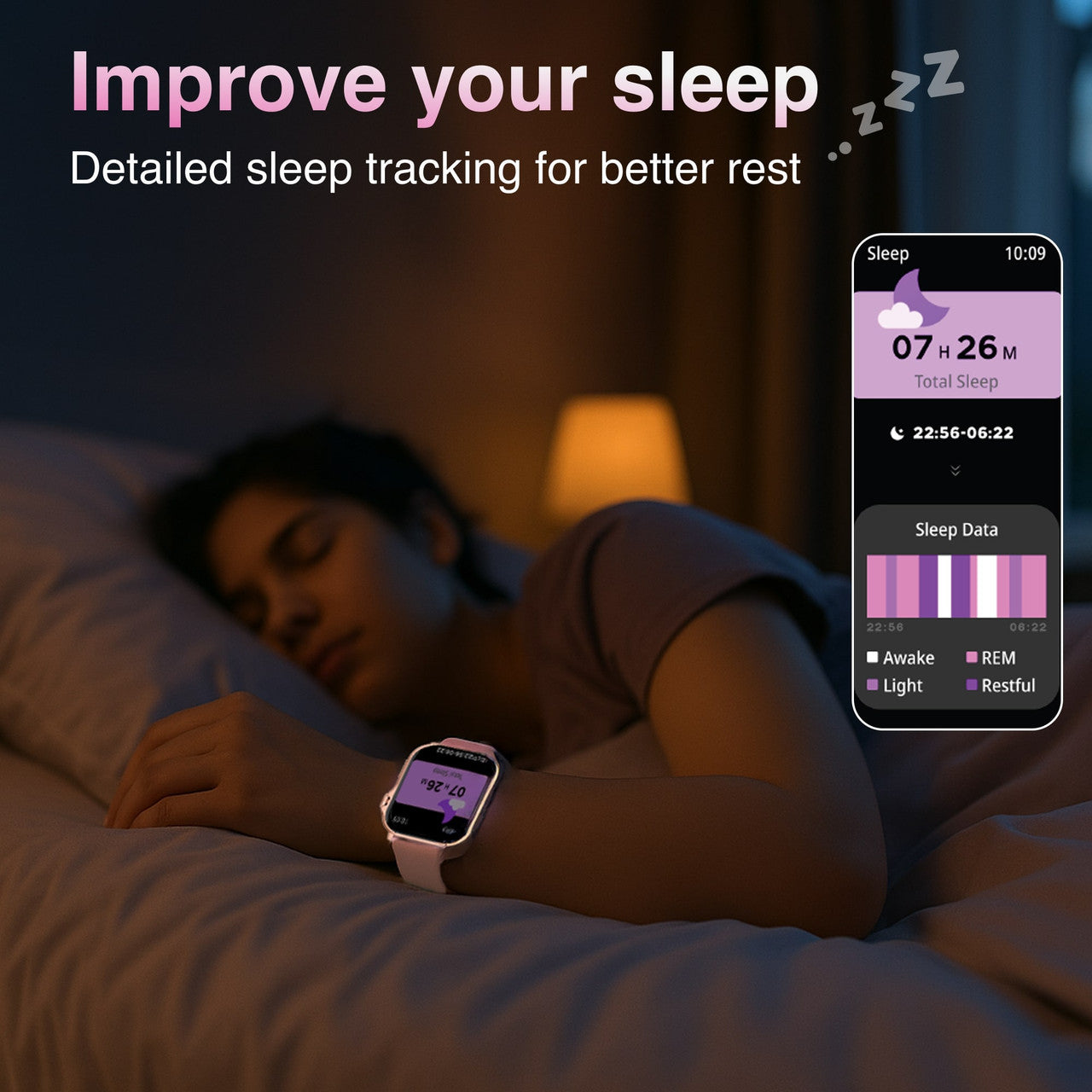 Hlpmedical V-Fitness Smart Watch with GPS, 2.1-inch pink display, designed for men's fashion and fitness tracking.
