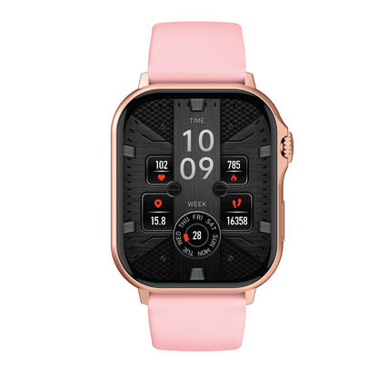 Hlpmedical V-Fitness smart watch with GPS, 2.1-inch pink display, men's fashion watch with fitness tracking features.