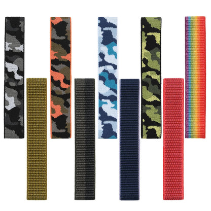 Nylon watch band for Garmin Enduro 2, Fenix 6X and 5X series, ultralight, black, 26mm width, compatible with Garmin smartwatches.