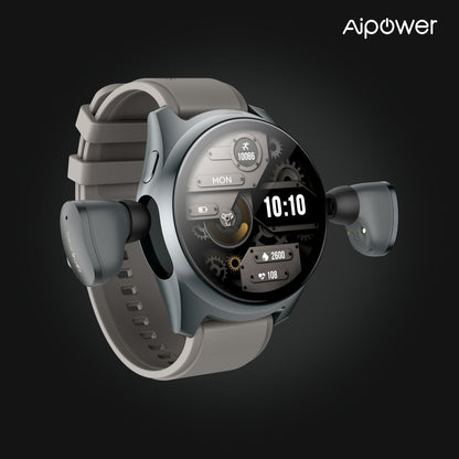 Aipower W28 Pro smartwatch for women with pop-up earbuds, 4G music, fitness tracking, stylish women's watch by Hlpmedical.