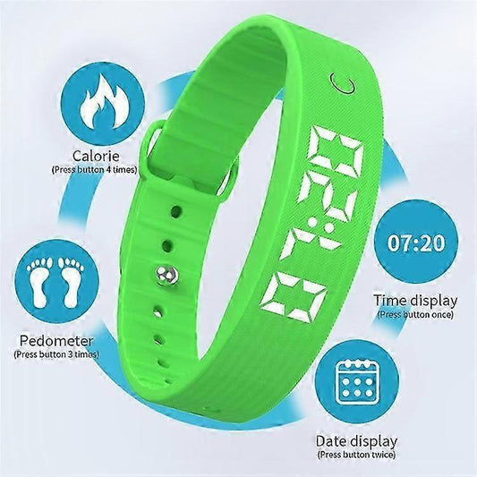 Hlpmedical W5SV smart bracelet with digital display, vibration alarm, sleep tracker, fitness watch for women, fashionable wrist accessory