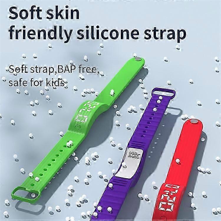 Hlpmedical W5SV smart bracelet with digital display, vibration alarm, sleep tracker, and fitness watch features for women.