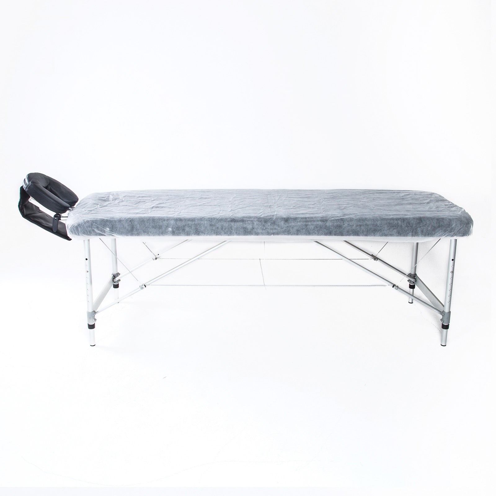 Hlpmedical 15-piece disposable massage table sheet covers, 180cm x 75cm, designed for massage chairs and therapy tables.
