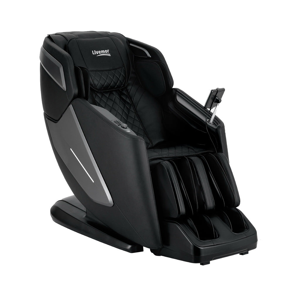Livemor 4D massage chair recliner with SL track, zero gravity, heated function, AI body scan, full-body massage, by Hlpmedical