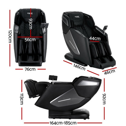 Livemor 4D massage chair by Hlpmedical with SL track, zero gravity recline, heated massage, and AI body scan in a modern design.