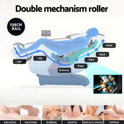 Hlpmedical Livemor 4D Massage Chair Recliner with SL Track, full body zero gravity, heated AI body scan, and modern design.