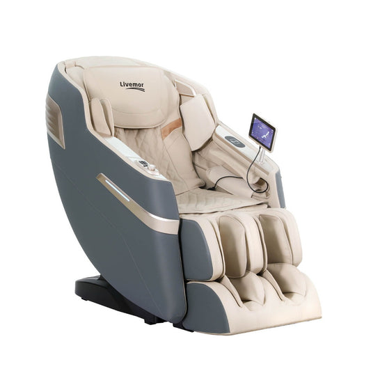 Livemor 4D Massage Chair Recliner by Hlpmedical with SL track, zero gravity, heated, AI body scan, full-body massager, comfortable furniture
