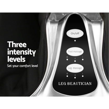 Livemor Foot Massager by Hlpmedical, silver electric shiatsu roller for ankle, calf, and leg kneading massage.