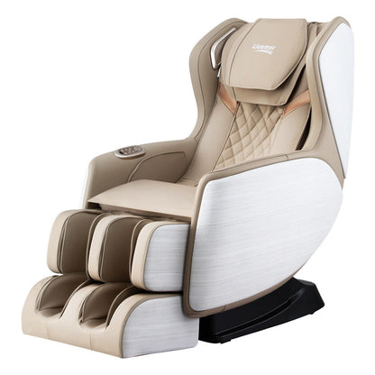 Livemor electric massage chair by Hlpmedical with plush upholstery, adjustable recline, and built-in 3D OLIN massager for home use.