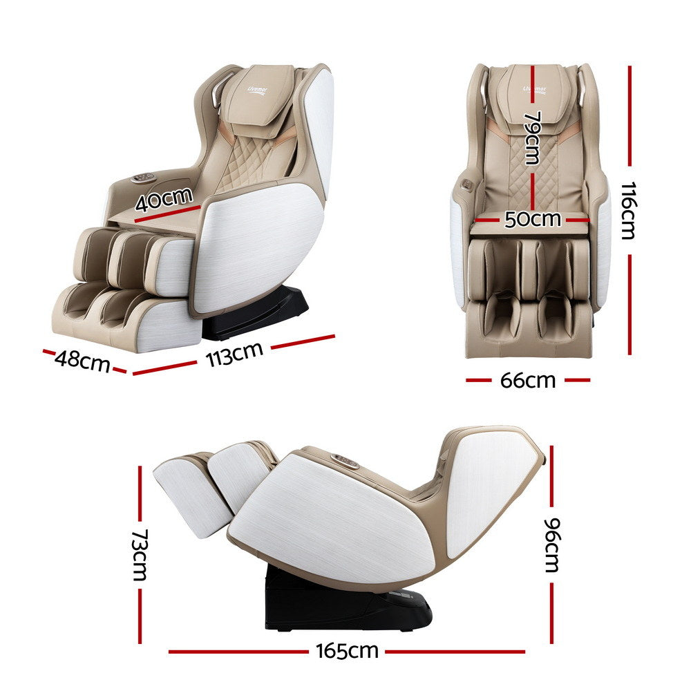 Livemor electric massage chair by Hlpmedical featuring a modern recliner design with 3D OLIN massage technology.