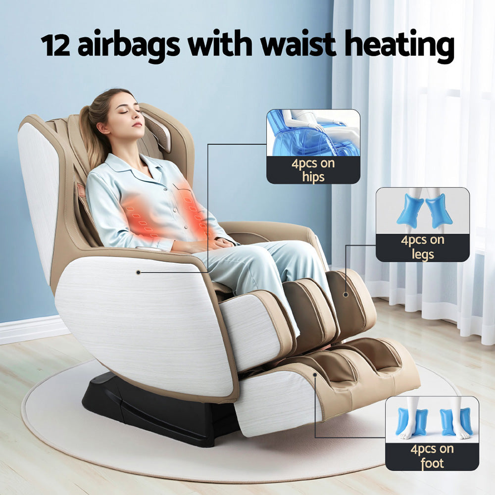 Hlpmedical Livemor massage chair electric recliner with plush upholstery and adjustable 3D OLIN massager for home relaxation.