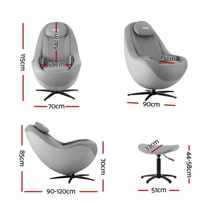 Hlpmedical Livemor massage chair electric recliner with 3D ROLI massage rollers, home comfort furniture for relaxation.