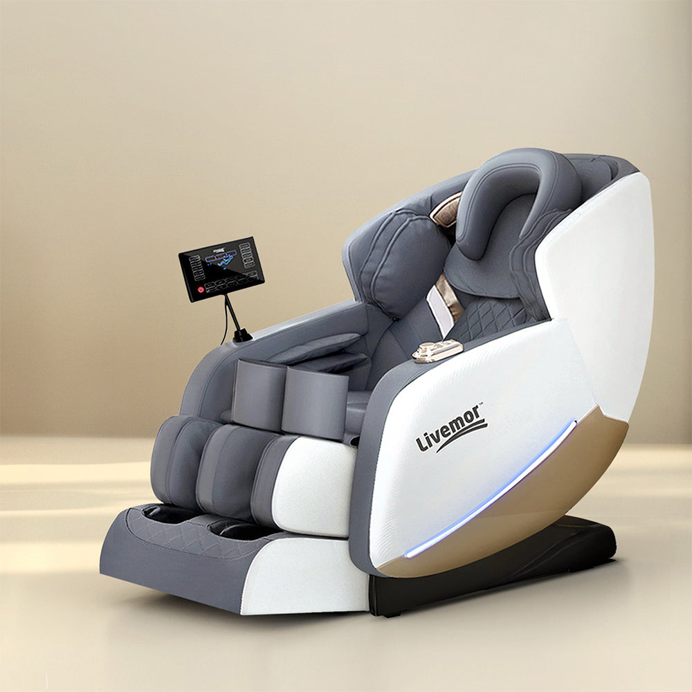 Hlpmedical Livemor electric massage chair recliner with plush upholstery and ergonomic design for home relaxation.