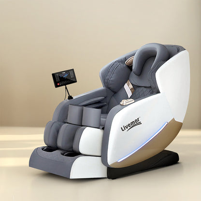Hlpmedical Livemor electric massage chair recliner with plush upholstery and ergonomic design for home relaxation.