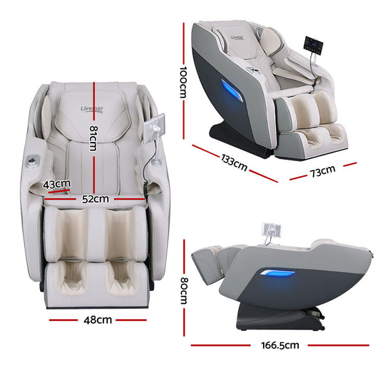 Hlpmedical Livemor Massage Chair Electric Recliner with padded upholstery, home massager, and ergonomic design for relaxation.