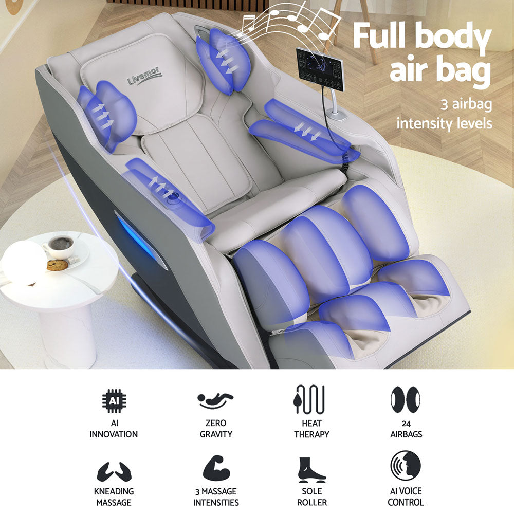 Hlpmedical Livemor massage chair electric recliner with home massager and ergonomic design for relaxing comfort.