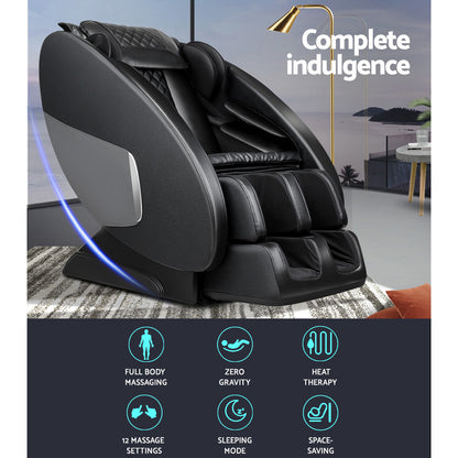 Livemor electric massage chair by Hlpmedical in black, featuring a sleek recliner design for relaxing massage therapy.