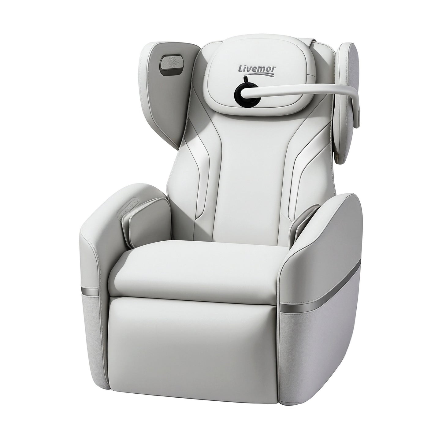Hlpmedical Livemor Massage Chair with electric vibration, recliner design, and modern furniture style for relaxation and comfort.