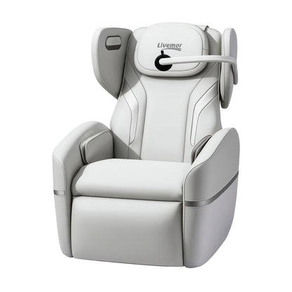 Hlpmedical Livemor Massage Chair with electric vibration, recliner design, and modern furniture style for relaxation and comfort.