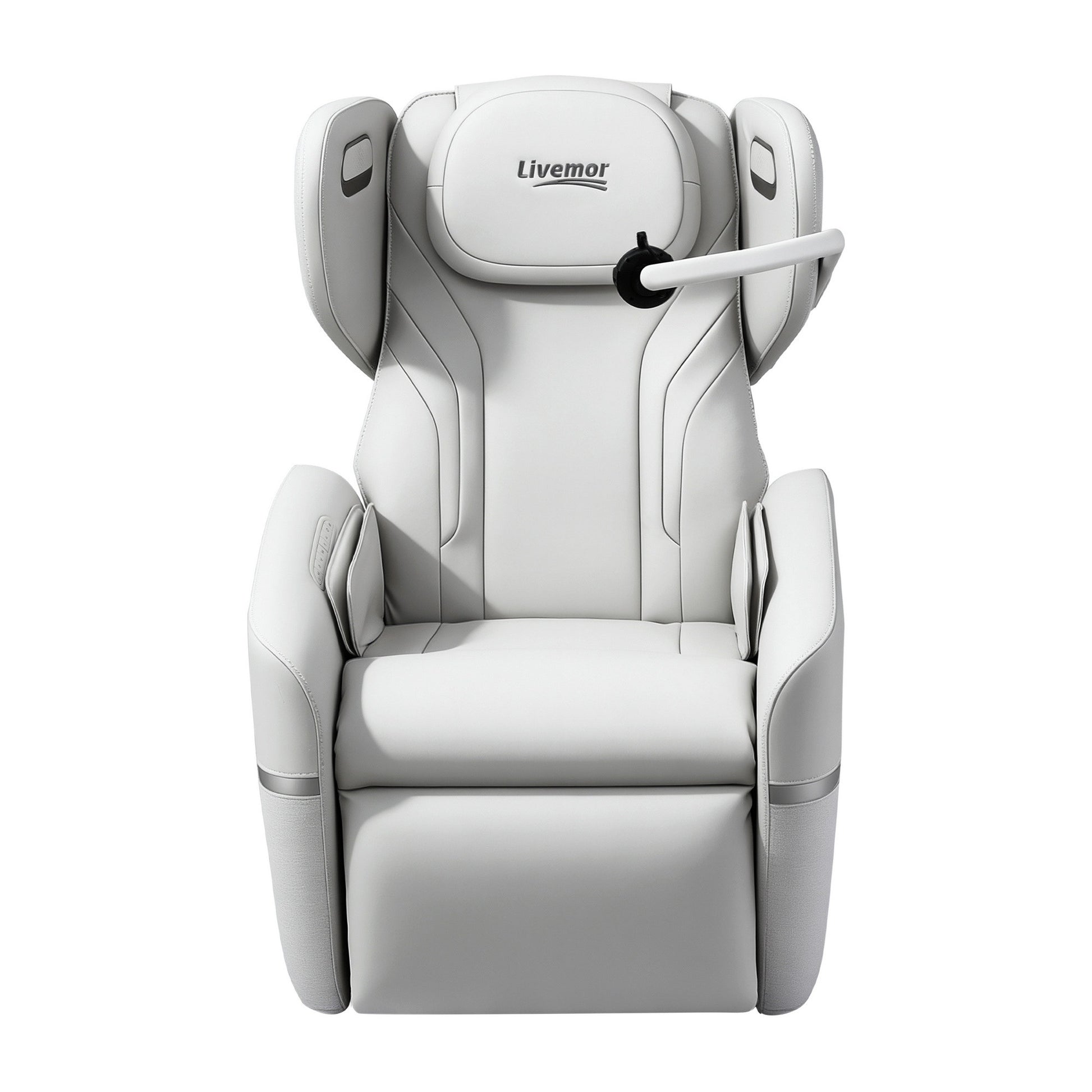 Hlpmedical Livemor massage chair with electric vibration recliner, featuring padded upholstery and adjustable backrest in a modern design.