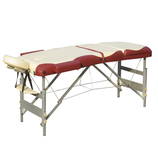YES4HOMES portable aluminium massage table with foldable design, ideal for beauty therapy and massage sessions.