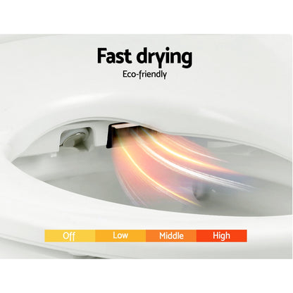 Hlpmedical Cefito electric bidet toilet seat cover with control panel, featuring smart water wash and dry functions.