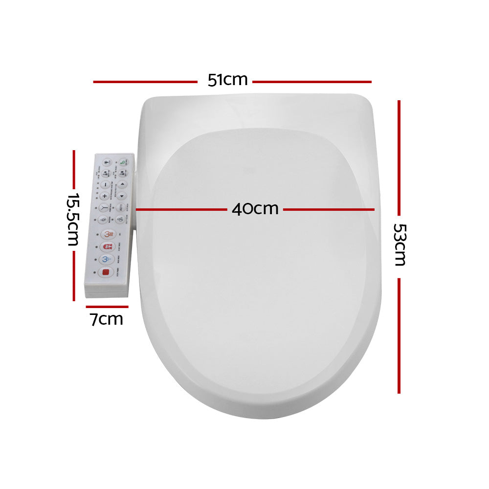 Hlpmedical Cefito electric bidet toilet seat cover with V-shape design and built-in bathroom spray for enhanced cleanliness.