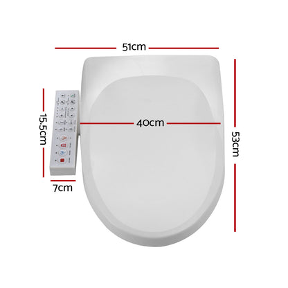 Hlpmedical Cefito electric bidet toilet seat cover with V-shape design and built-in bathroom spray for enhanced cleanliness.