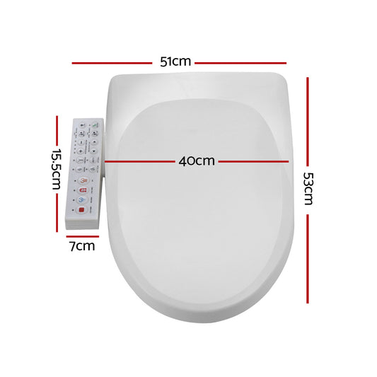 Hlpmedical Cefito electric bidet toilet seat cover with V-shape design and built-in bathroom spray for enhanced cleanliness.
