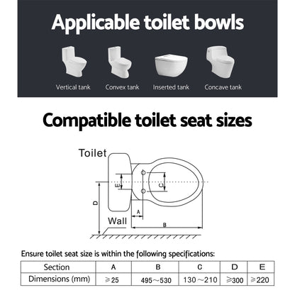 Hlpmedical Cefito electric bidet toilet seat cover with V-shape design and bathroom spray for water wash and hygiene.