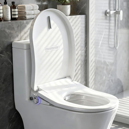 Hlpmedical Cefito electric bidet toilet seat with washing, D-shape design, no power heated feature, and air dryer for bathroom use.
