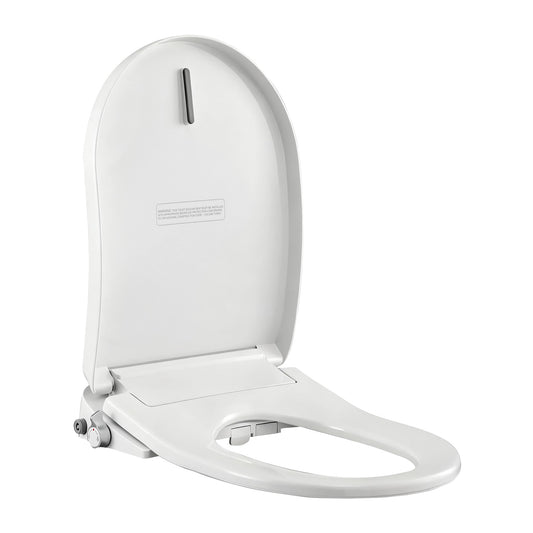 Hlpmedical Cefito electric bidet toilet seat with D-shape design, washing functions, air dryer, and no power heating feature.