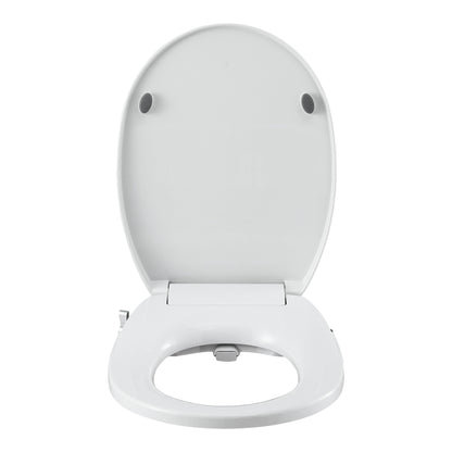 Hlpmedical Cefito non-electric bidet toilet seat with O-shape design, dual nozzles, soft-close lid, waterMark DIY branding.