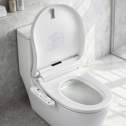 Hlpmedical Cefito Smart electric bidet toilet seat cover in D-shape with SIAA material certification, designed for bathroom bidet furniture.