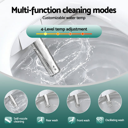 Hlpmedical Cefito Smart Electric Bidet Toilet Seat with LED display, heated dryer, watermark, and ergonomic design for bathroom use.