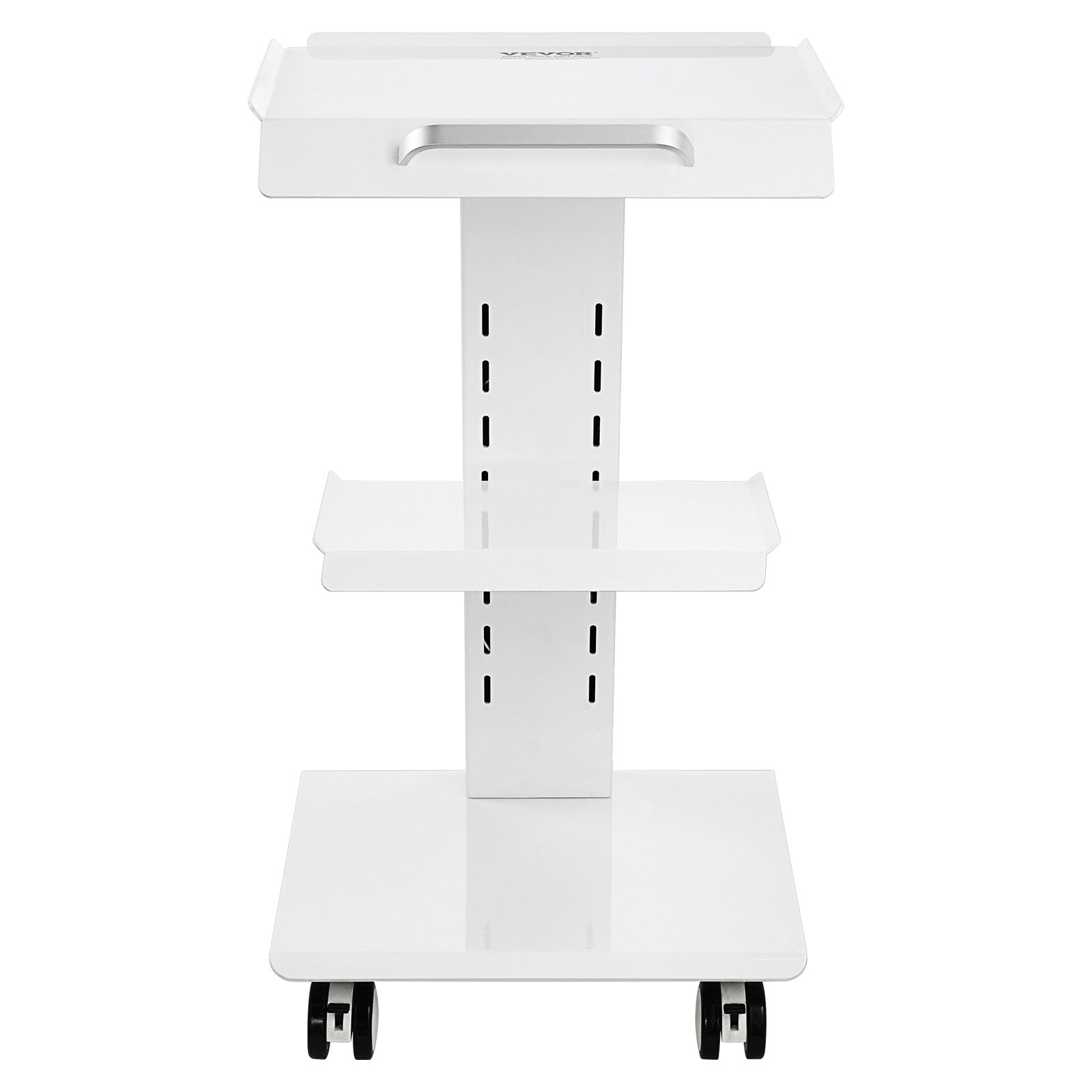 Hlpmedical dental lab trolley cart with three layers, mobile rolling design, and built-in socket for convenient kitchen or lab use.