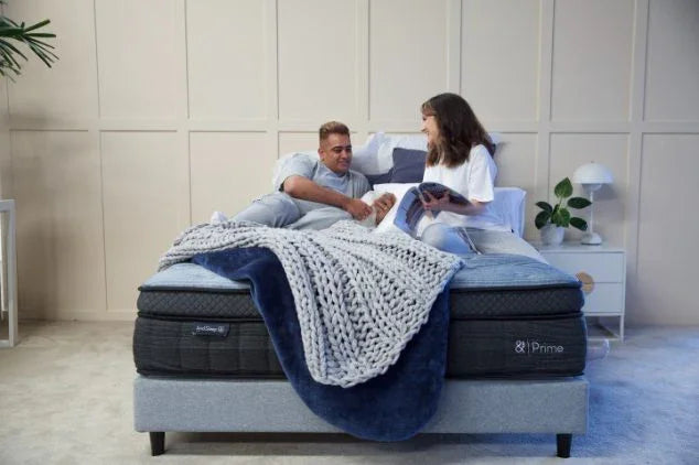 Hlpmedical And Sleep Prime King Mattress with plush surface and supportive design for comfortable sleep.