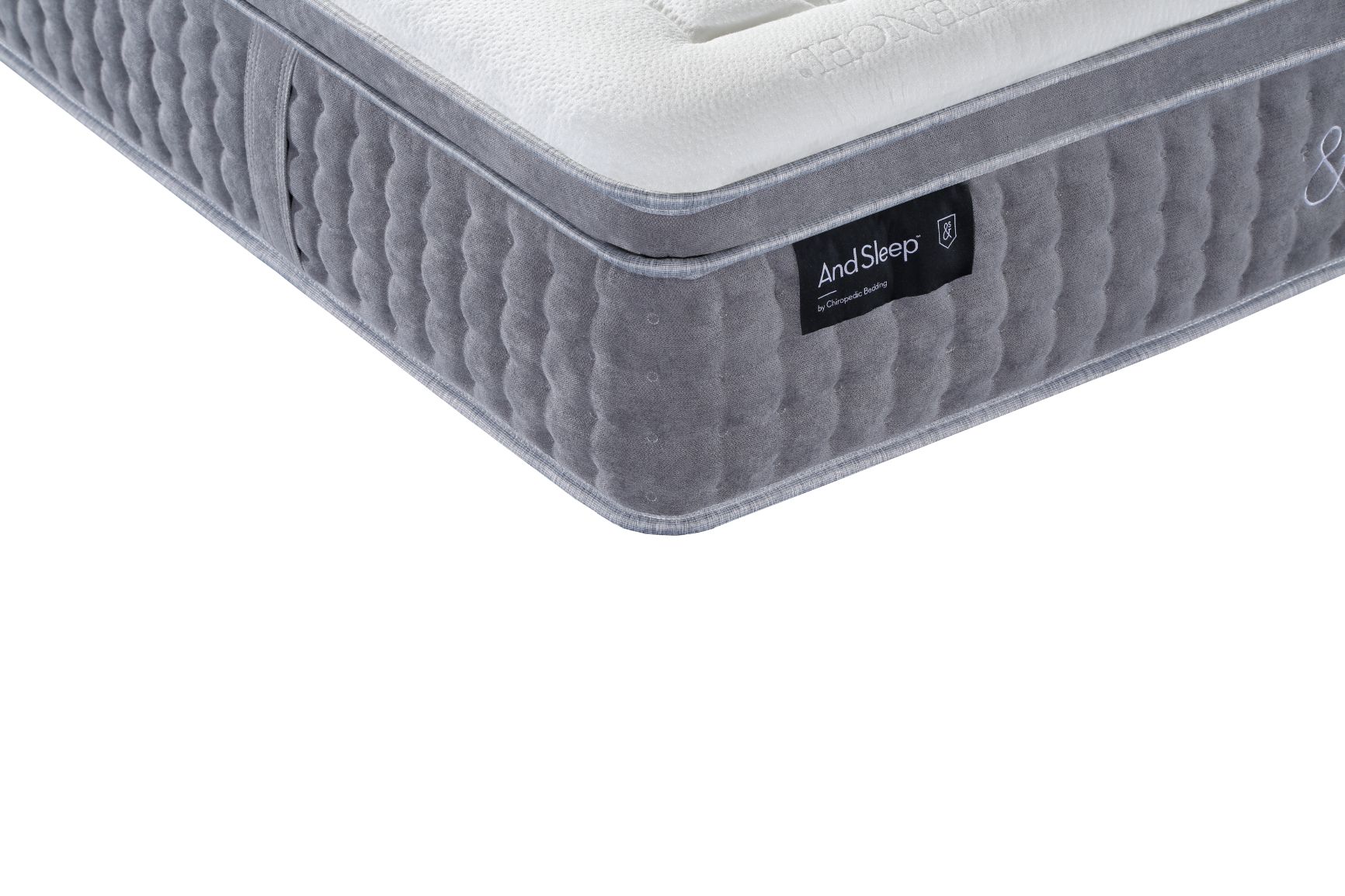Hlpmedical And Sleep Aura Queen Mattress with plush fabric and supportive design, shown on a neatly made bed.