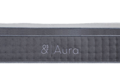 Hlpmedical And Sleep Aura Queen Mattress with plush surface and supportive cushioning, perfect for comfortable sleep.